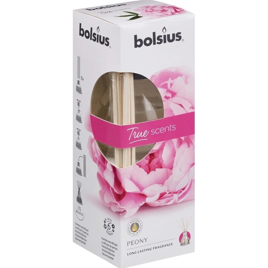 Bolsius Aromatic 2.0 Diffusore aromatico 45 ml Peonia 1×45 ml, diffusore aromatico