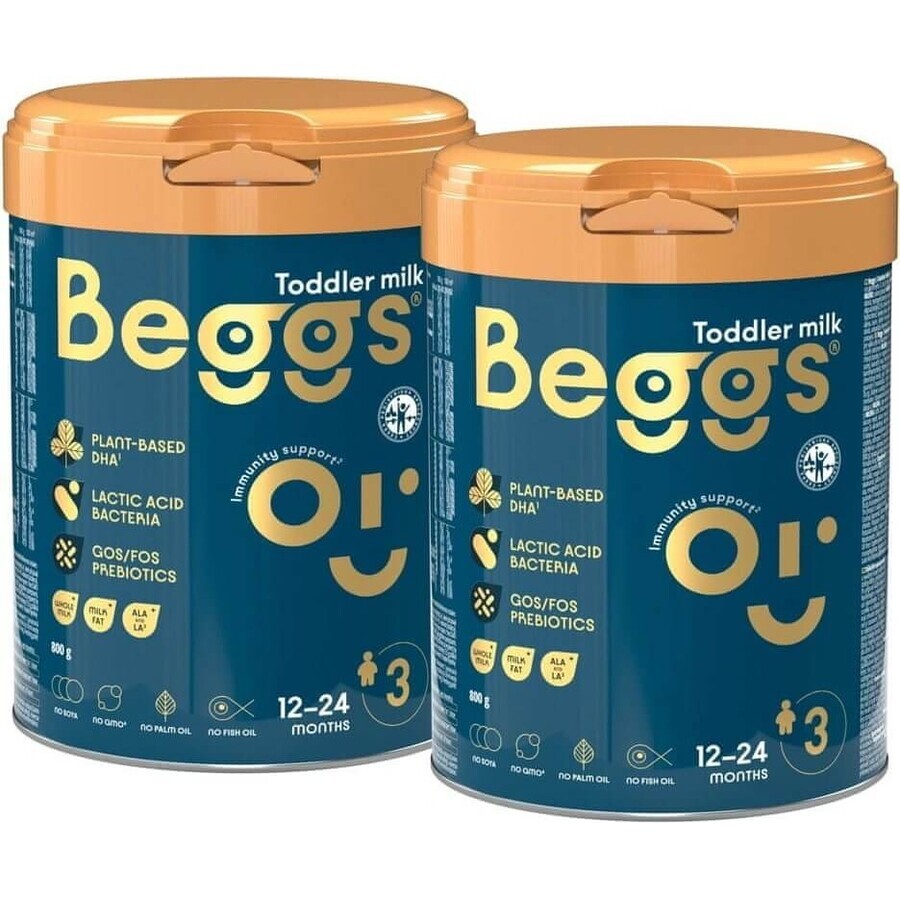 Beggs 2 milk tracker, Beggs box+ pexeso 3×800 g, milk tracker