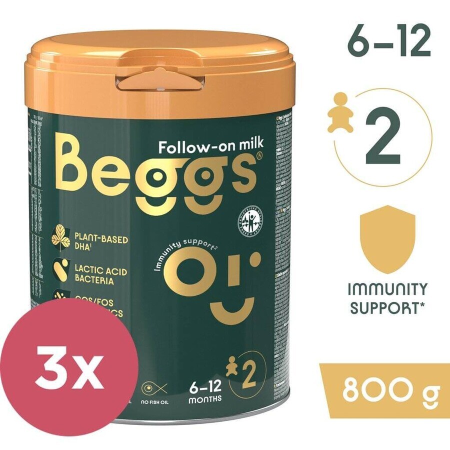 Beggs 2 milk tracker, Beggs box+ pexeso 3×800 g, milk tracker