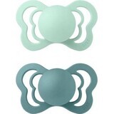 BIBS Couture chupetes ortodónticos de silicona 2 pcs 1×1 pcs - tamaño 1, northern mint / sea islander