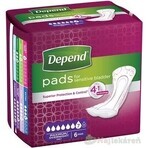 DEPEND MAXIMUM incontinentieverband voor vrouwen, 12,5x34 cm, absorptie 953 ml, 1x6 st.