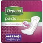 DEPEND MAXIMUM incontinentieverband voor vrouwen, 12,5x34 cm, absorptie 953 ml, 1x6 st.