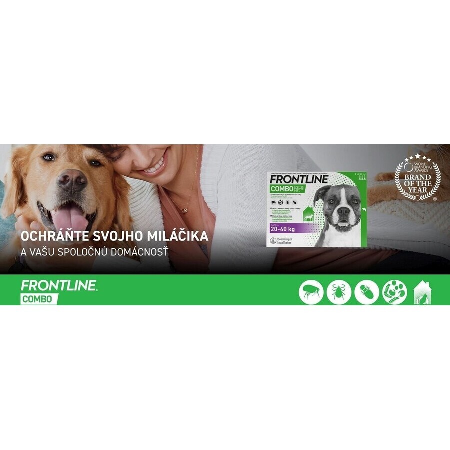 FRONTLINE COMBO spot-on spot-on para PERRO L 3 x 2,68 ml 3x2,68 ml 3x2,68 ml, solución para perros