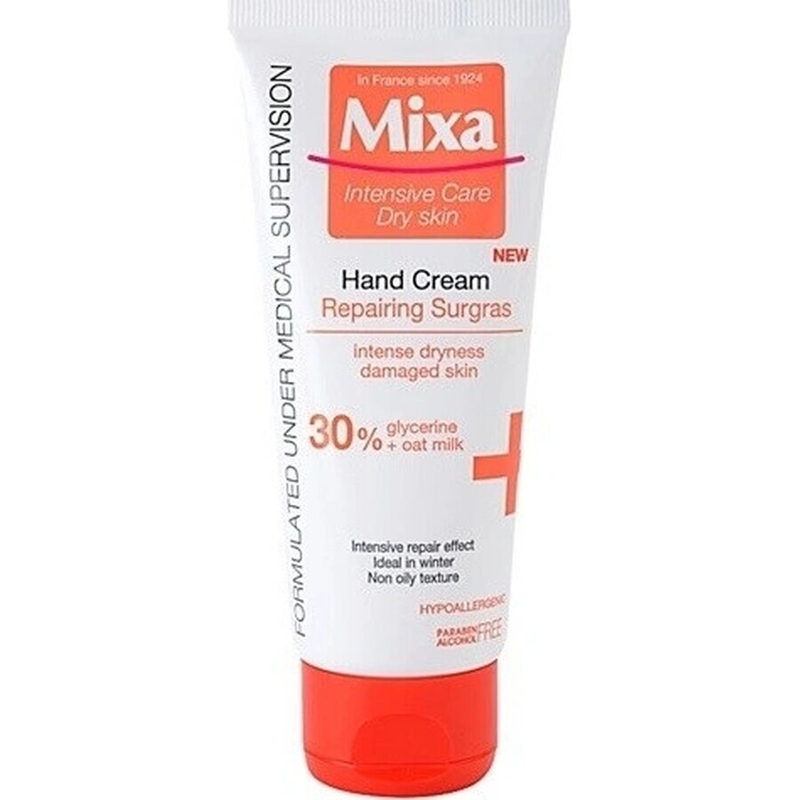 Crema mani Mixa 1×100 ml, crema mani per mani screpolate