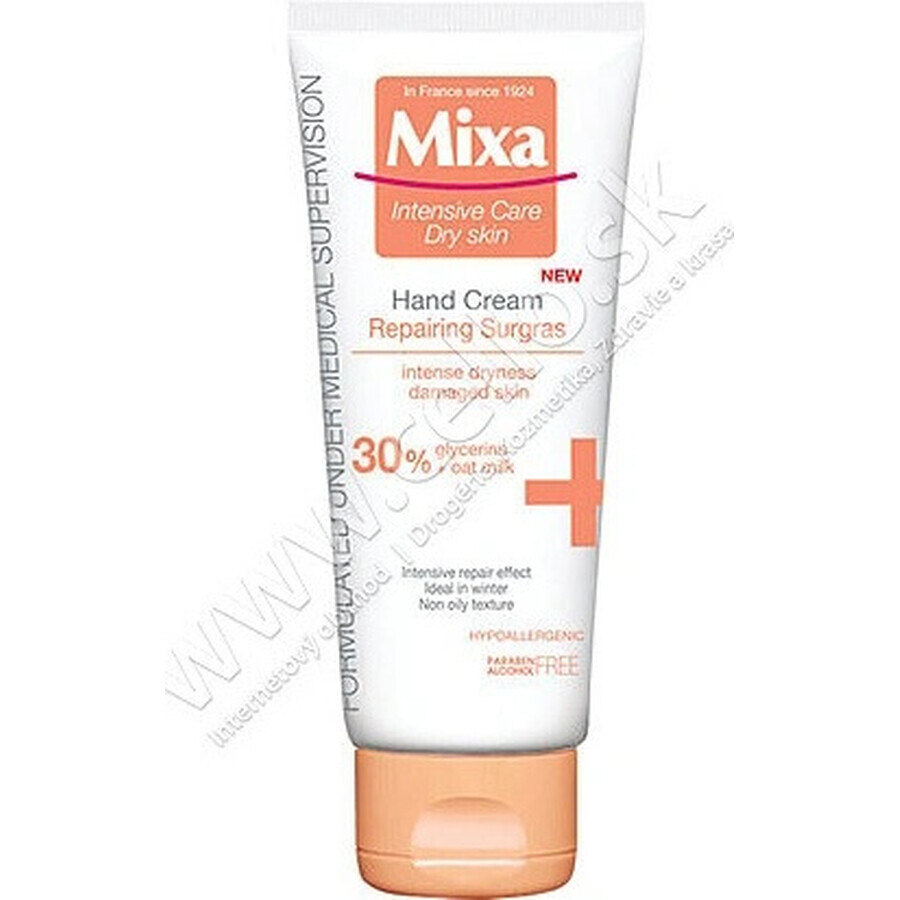 Crema mani Mixa 1×100 ml, crema mani per mani screpolate