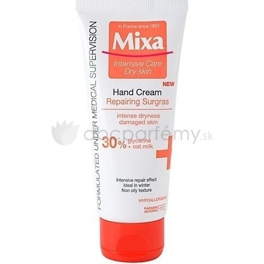 Crema mani Mixa 1×100 ml, crema mani per mani screpolate