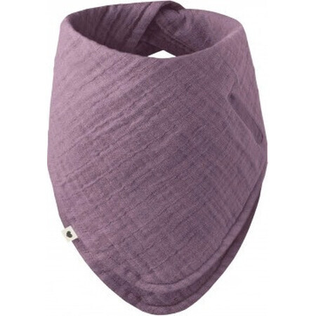 BIBS Bandana bavoir en mousseline de coton biologique, Mauve 1×1 pc bavoir