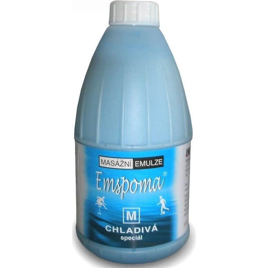 EMSPOMA Cooling - bleu "M" 1×500 ml, émulsion de massage