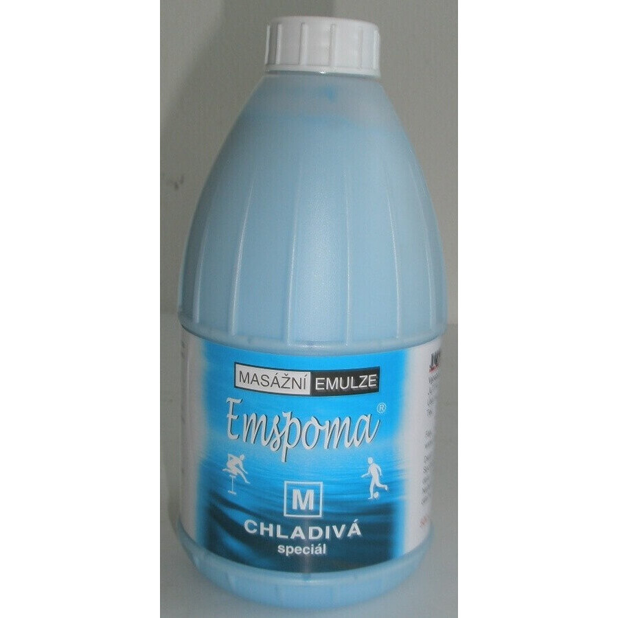 EMSPOMA Cooling - bleu "M" 1×500 ml, émulsion de massage