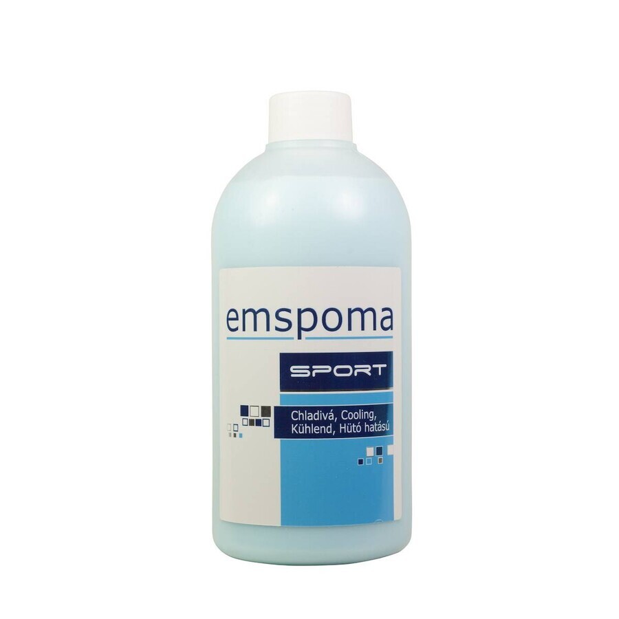 EMSPOMA Cooling - bleu "M" 1×500 ml, émulsion de massage