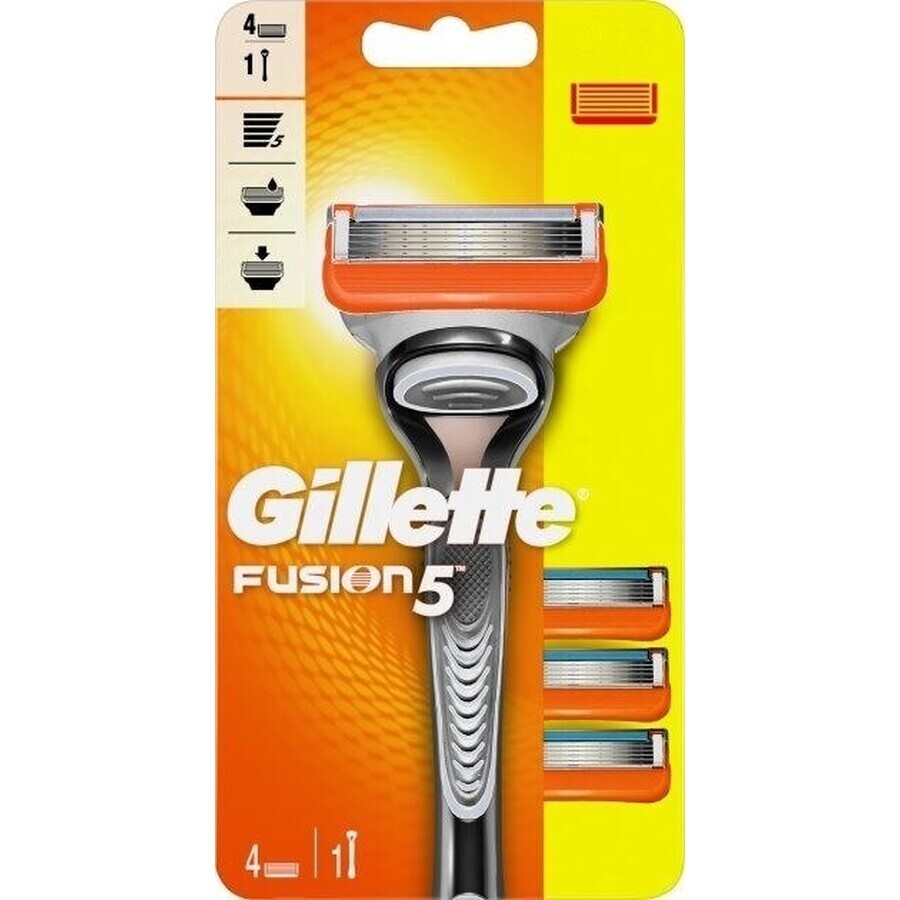 GILLETTE FUSION SHAVER FUSION SHAVER + 4 NH 1×1 pc, scheerapparaat