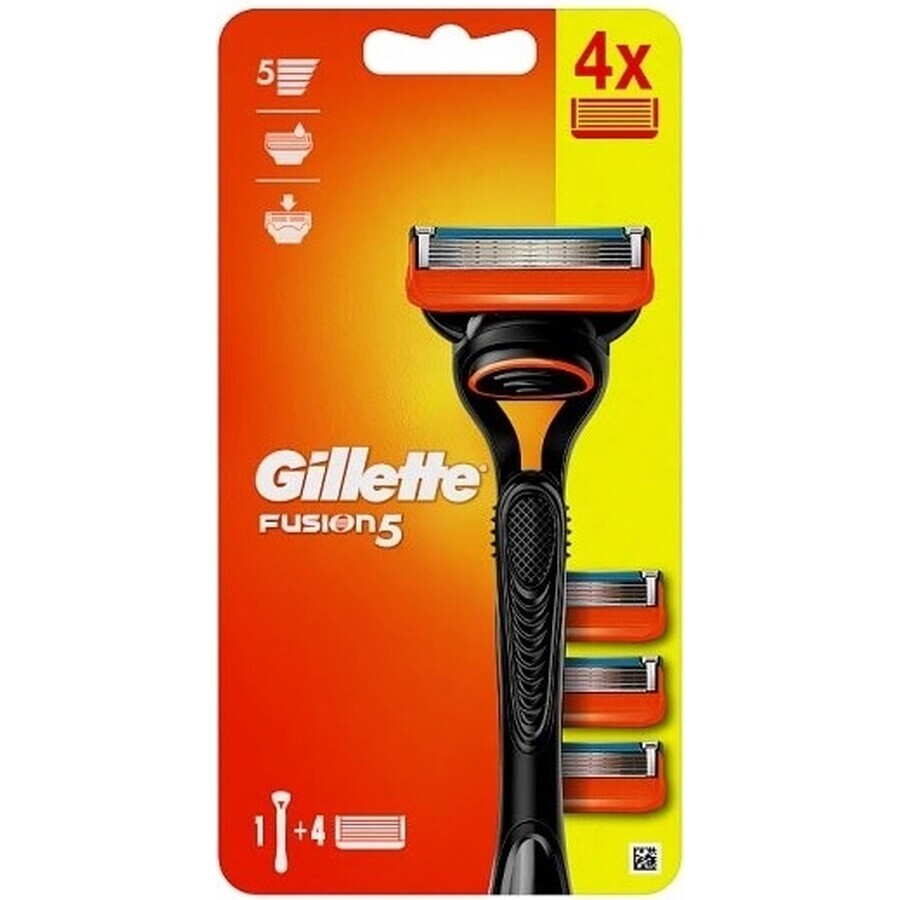 GILLETTE FUSION SHAVER FUSION SHAVER + 4 NH 1×1 pc, scheerapparaat