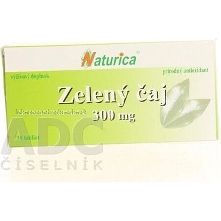 Naturica GREEN TEA 300 mg 1×30 tbl, thé vert