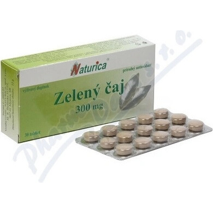 Naturica GREEN TEA 300 mg 1×30 tbl, thé vert