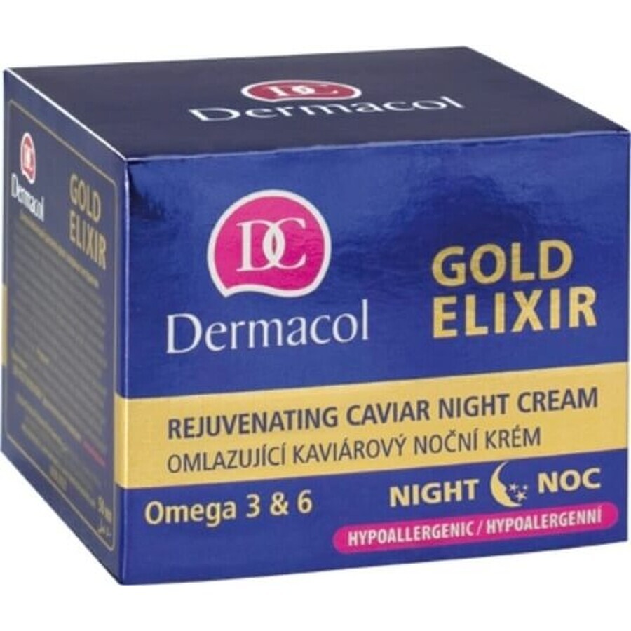 DERMACOL GOLD ELIXIR Crema de Noche 1×50 ml, crema de noche