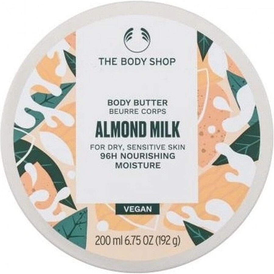 The Body Shop beurre corporel lait d'amande 1×200 ml, beurre corporel