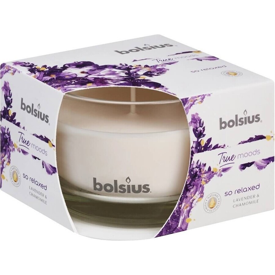 Bolsius Aromatic 2.0 Bouteille en verre 90x63mm So Relaxed, bougie parfumée 1×1 pc, bougie parfumée