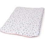 CEBA Housse souple pour matelas à langer 2 pcs Candy Pink, Bird World + Light Grey, Bird World 1×2 pcs, avec motifs