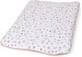 CEBA Housse souple pour matelas &#224; langer 2 pcs Candy Pink, Bird World + Light Grey, Bird World 1&#215;2 pcs, avec motifs