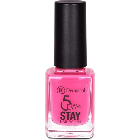 Dermacol Esmalte de uñas de larga duración 5 Días de Permanencia nº 35 Rosa paseo 1×11 ml, esmalte de uñas