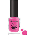 Dermacol Esmalte de uñas de larga duración 5 Días de Permanencia nº 35 Rosa paseo 1×11 ml, esmalte de uñas