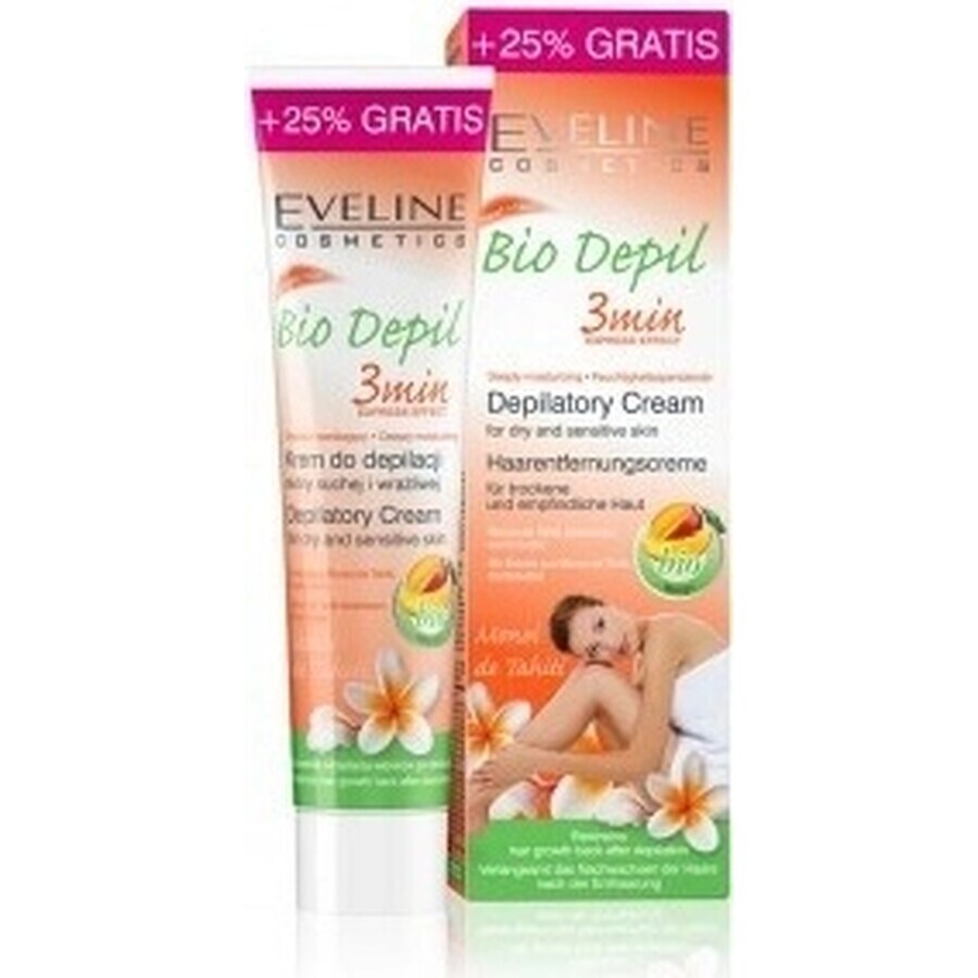 EVELINE BioDepil crème dépilatoire 3min à la mangue 1×125 ml, crème