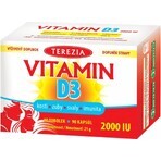 TEREZIA Vitamina D3 2000 UI 1×90 tbl, complemento alimenticio