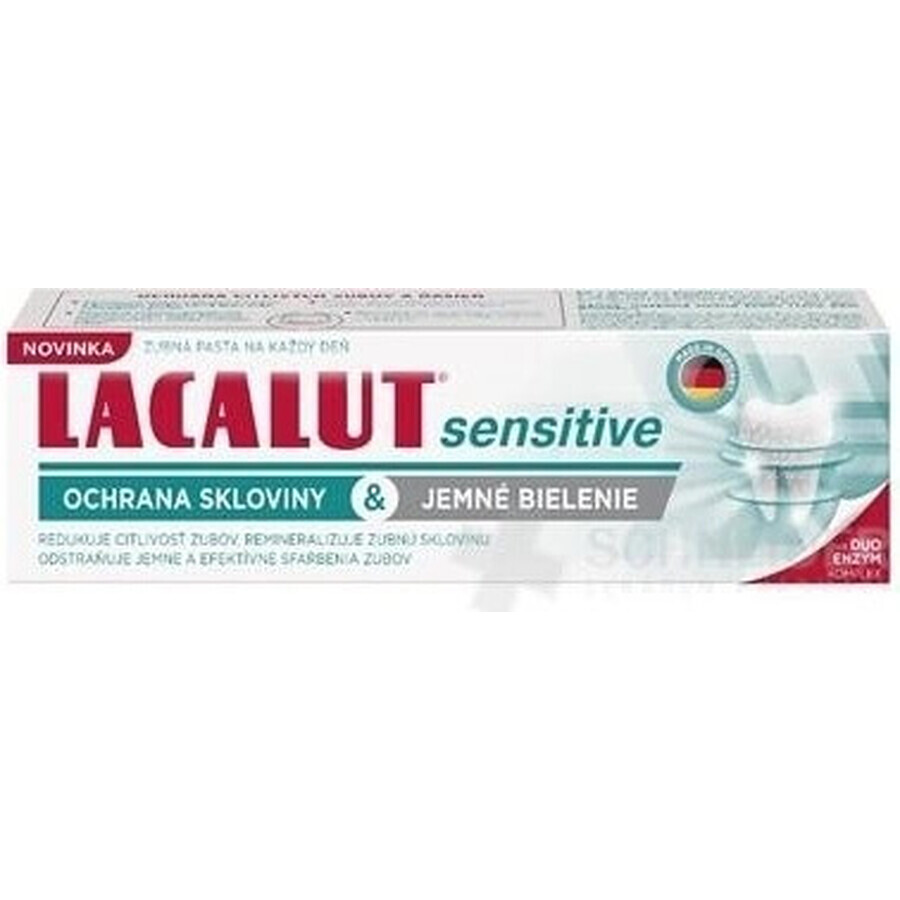 LACALUT sensitive enamel protection& gentle whitening 1×75 ml, dentifrice