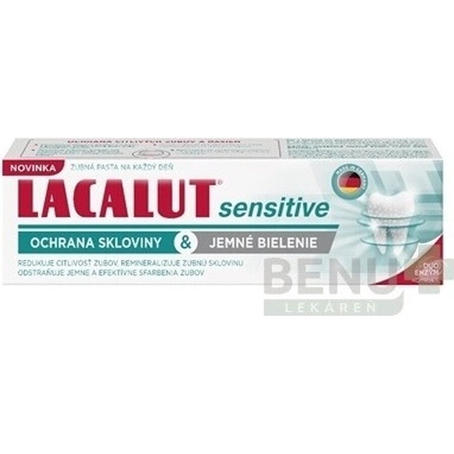 LACALUT sensitive enamel protection& gentle whitening 1×75 ml, dentifrice