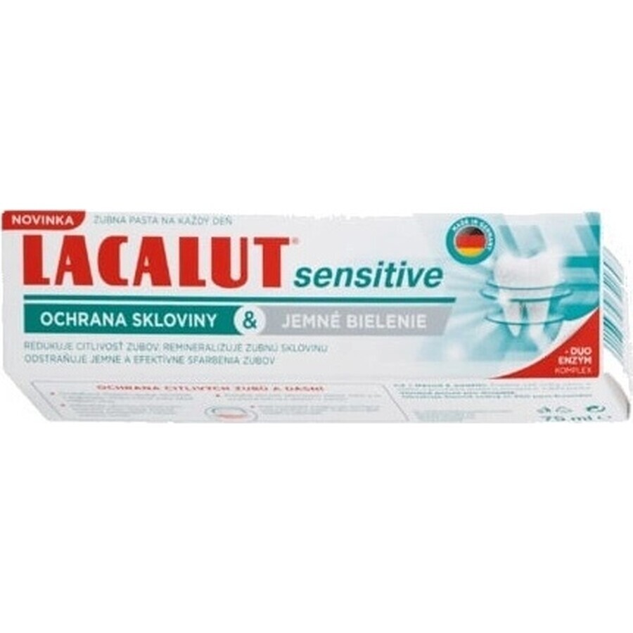 LACALUT sensitive enamel protection& gentle whitening 1×75 ml, dentifrice