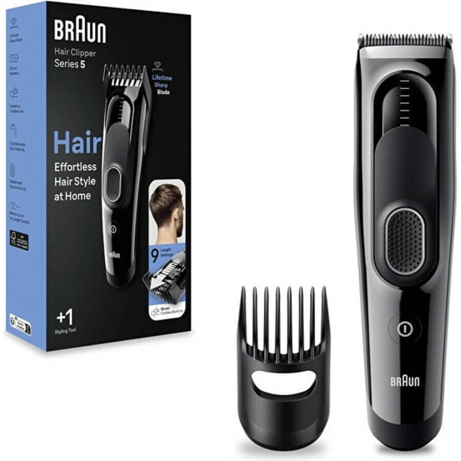 BRAUN HC 5310 noir 1×1 pc, tondeuse à cheveux