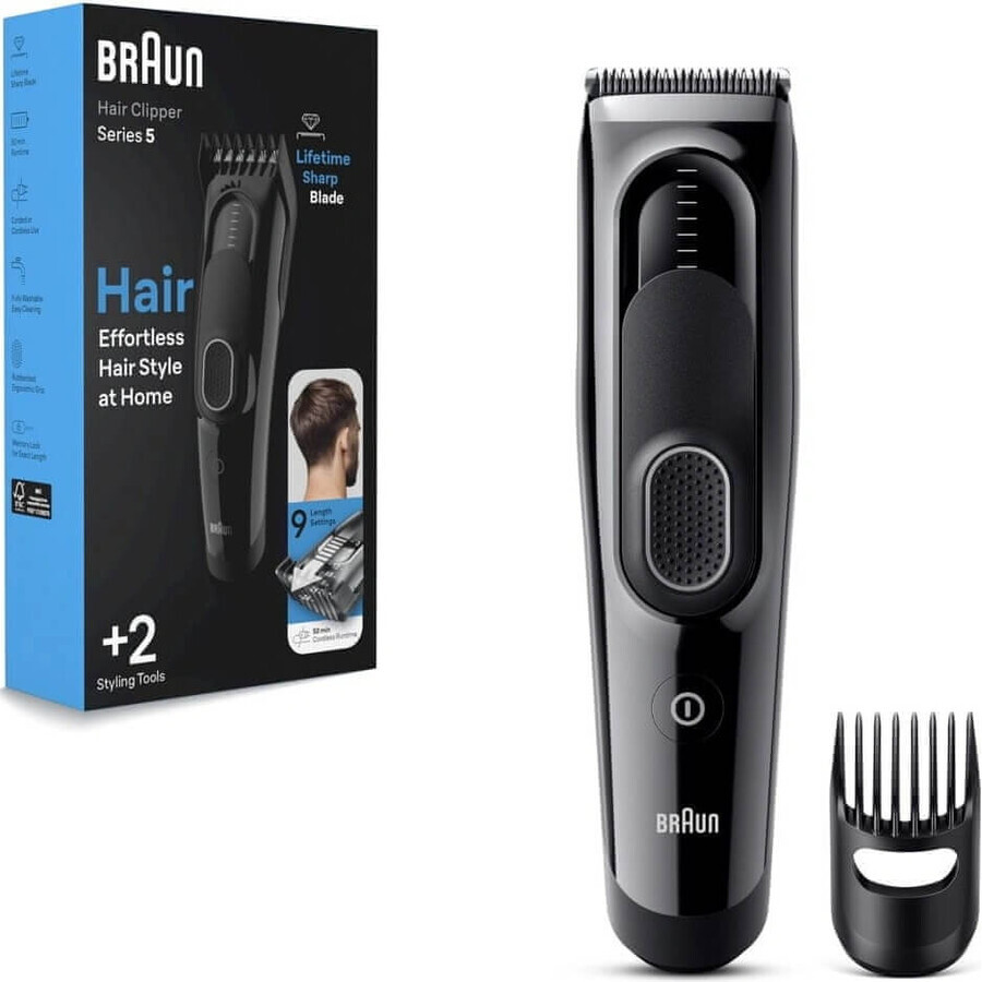 BRAUN HC 5310 noir 1×1 pc, tondeuse à cheveux