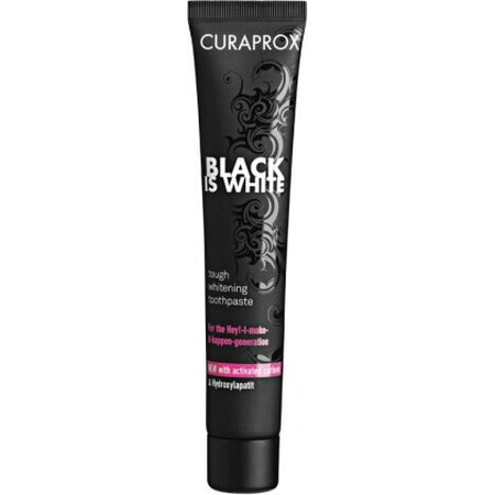 CURAPROX Black is White + CS 5460 1×1 Set, 90 ml aufhellende Zahnpasta + CS 5460 Zahnbürste