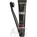 CURAPROX Black is White + CS 5460 1×1 Set, 90 ml aufhellende Zahnpasta + CS 5460 Zahnbürste