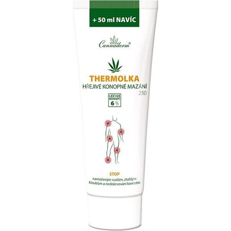 Cannaderm Thermolka - lubrifiant chauffant au chanvre 1×250 ml, gel de massage