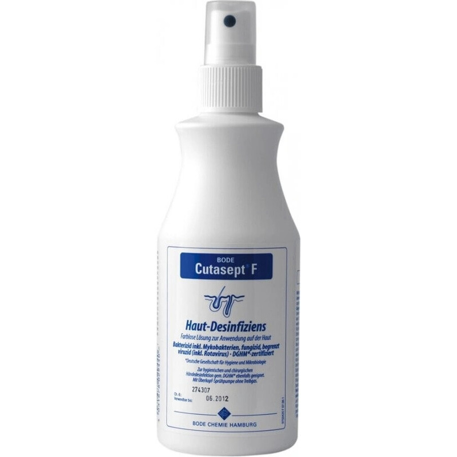 Hartmann BODE Cutasept F Spray 1×250 ml, alcohol incoloro desinfectante cutáneo