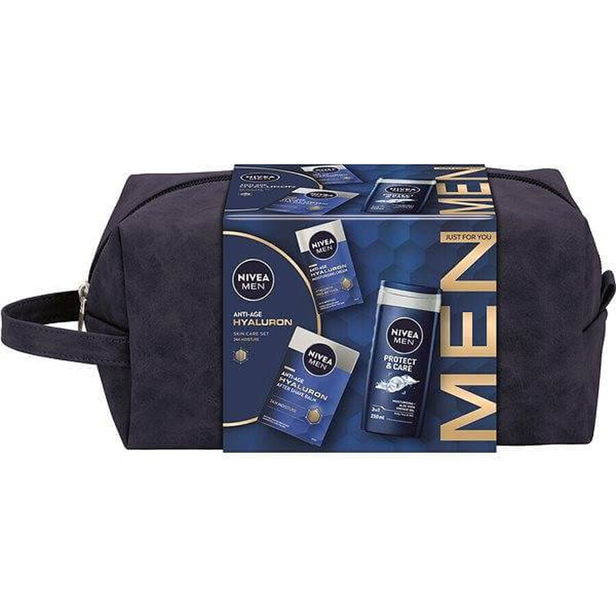 NIVEA MEN BAG HYALURON 1×1 HYALURON, pack regalo