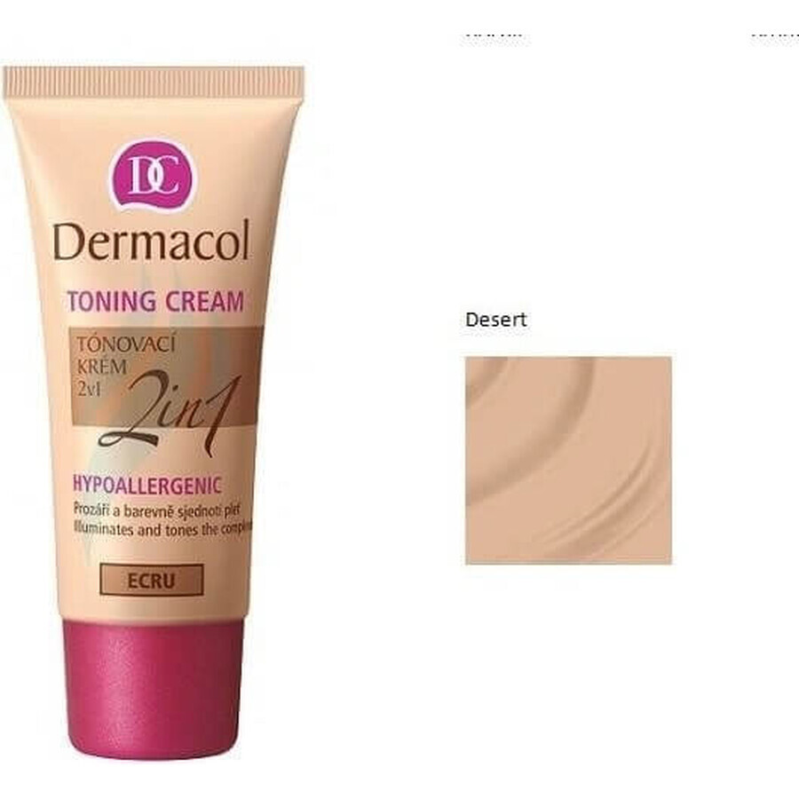 DERMACOL 2in1 crème colorée : DESERT 1×30 ml, 2in1 crème colorée