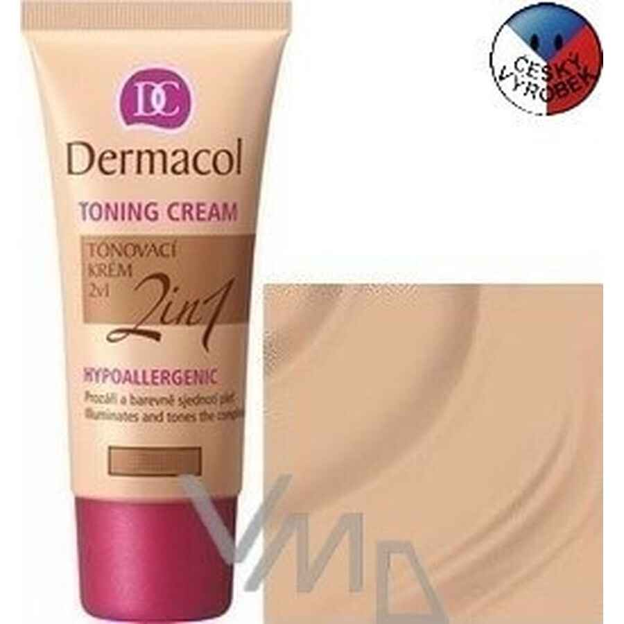 DERMACOL 2in1 crème colorée : DESERT 1×30 ml, 2in1 crème colorée