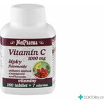 MedPharma VITAMIN C 1000 mg with rose hips 1×37 tbl, gradual release