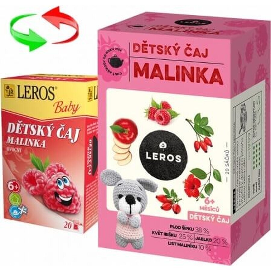 LEROS CHILDREN'S TEA MALINKA 2x20g, thé pour enfants