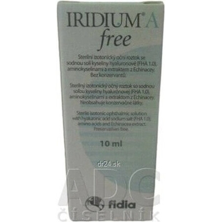 IRIDIUM A free Solution oculaire isotonique stérile 1×10 ml