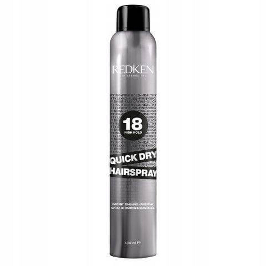 Redken Quick Dry Strong Hold Hairspray Quick Dry 1×400 ml, hairspray