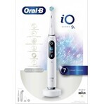 Oral B EK iO Series 9 White alabaster + porte-brosse à dents + étui de voyage 1×1 set, brosse à dents électronique