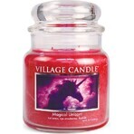 Village Candle Candela profumata in vetro - Magical Unicorn, media 1×1 pz, candela profumata