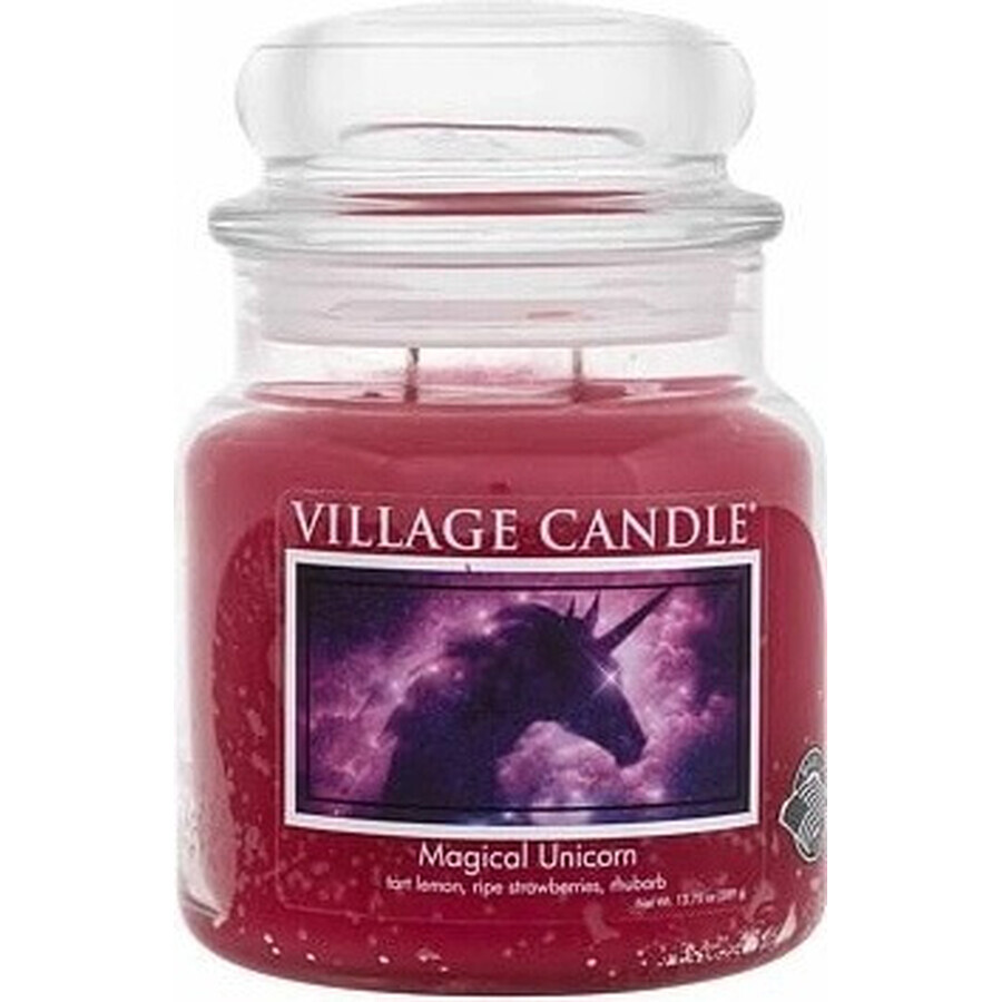 Village Candle Candela profumata in vetro - Magical Unicorn, media 1×1 pz, candela profumata