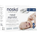 Nosko Sputum extractor - Bottle 1×1 pc, plastic with glass head, attachable to vacuum cleaner