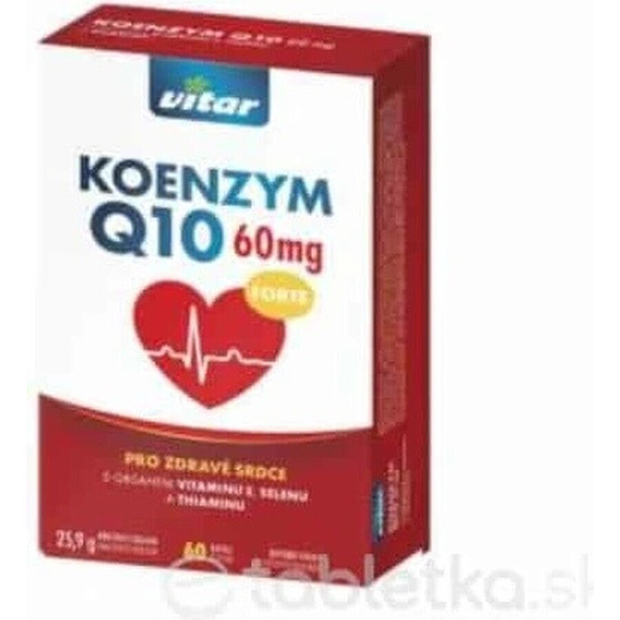 KOENZYM Q10 60 mg FORTE 1×60 cps, mit Vitamin E und Selen