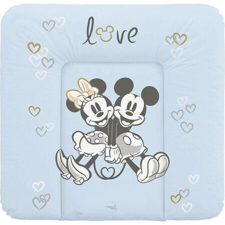 CEBA Disney Minnie & Mickey Blau 1×1 Stück Weiche Ersatzmatte für Kommode (75x72)