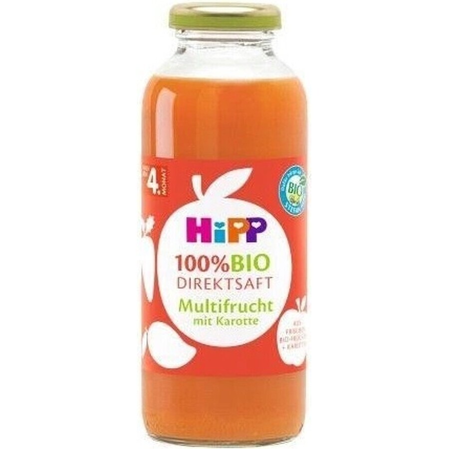 HiPP 100% Bio-Fruchtsaft mit Karotte 1×330 ml, Fruchtsaft